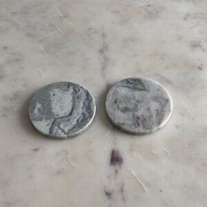 Elegant Gray 100% Marble Coasters